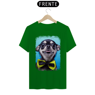 Nome do produto Camiseta Chihuahua Preto de Gravatinha