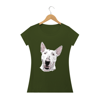 Nome do produto Baby Look Bull Terrier Pintura Digital
