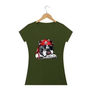 Nome do produto Baby Look Bulldog Francês Pirata