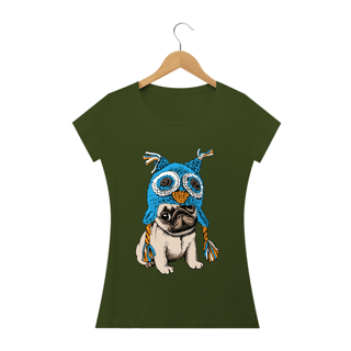 Nome do produto Baby Look Cachorro Pug Coruja