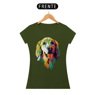 Nome do produto Baby Look Golden Retriever Ilustração Cores