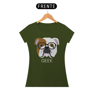 Nome do produto Baby Look Bulldog Inglês Geek