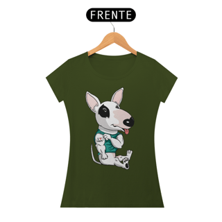 Nome do produto Baby Look Bull Terrier I Love Mom
