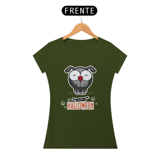 Nome do produto Baby Look Happy Halloween Cartoon Doggy