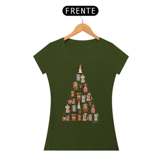 Nome do produto Baby Look Cachorro Árvore de Natal