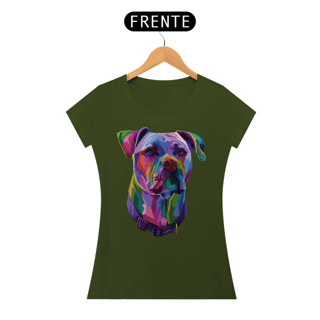 Nome do produto Baby Look Pitbull Pop Art