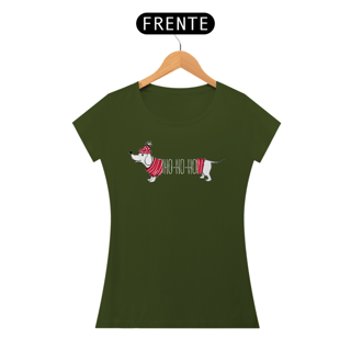 Nome do produto Baby Look Dachshund Natal Ho Ho Ho
