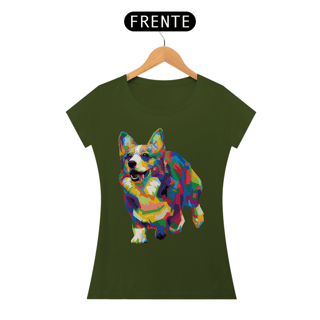 Nome do produto Baby Look Welsh Corgi Pop Art