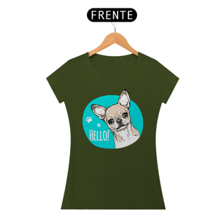 Nome do produto Baby Look Chihuahua Hello