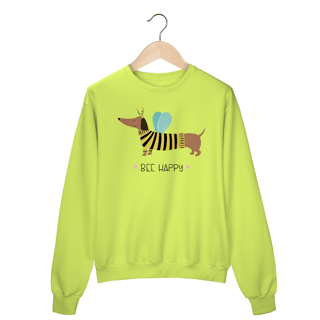 Nome do produto Moletom Blusão Dachshund Bee Happy