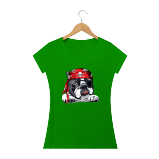 Nome do produto Baby Look Bulldog Francês Pirata