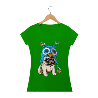 Nome do produto Baby Look Cachorro Pug Coruja