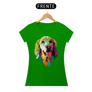 Nome do produto Baby Look Golden Retriever Ilustração Cores