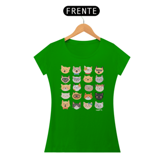 Nome do produto Baby Look Cats Emoticons
