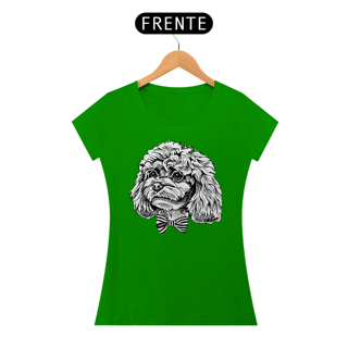 Nome do produto Baby Look Poodle de Gravatinha Borboleta