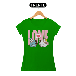 Nome do produto Baby Look Cachorro Casal Love