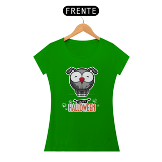 Nome do produto Baby Look Happy Halloween Cartoon Doggy