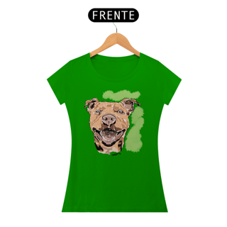 Nome do produto Baby Look Pitbull Pintura Digital