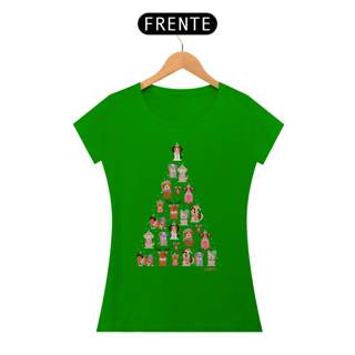 Nome do produto Baby Look Cachorro Árvore de Natal