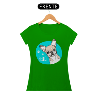 Nome do produto Baby Look Chihuahua Hello