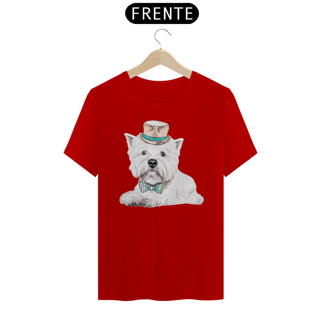 Nome do produto Camiseta West Terrier de Gravata e Chapéu