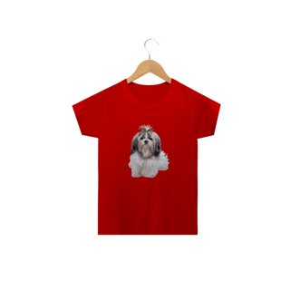 Nome do produto Camiseta Infantil Shih Tzu Realista