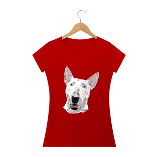 Nome do produto Baby Look Bull Terrier Pintura Digital