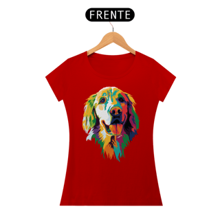 Nome do produto Baby Look Golden Retriever Ilustração Cores