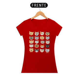Nome do produto Baby Look Cats Emoticons