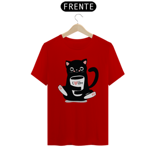 Nome do produto Camiseta Gato Preto Café