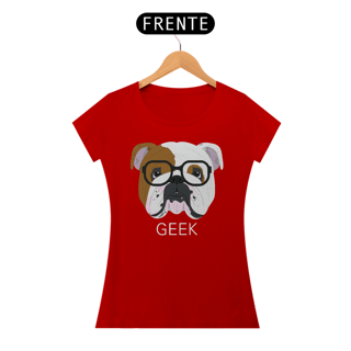 Nome do produto Baby Look Bulldog Inglês Geek
