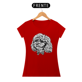 Nome do produto Baby Look Poodle de Gravatinha Borboleta