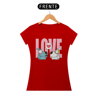 Nome do produto Baby Look Cachorro Casal Love
