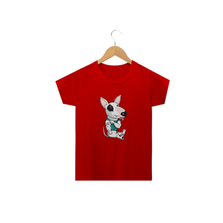 Nome do produto Camiseta Infantil Bull Terrier I Love Dad