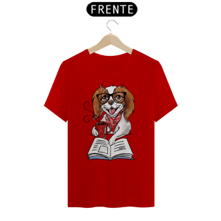 Nome do produto Camiseta Cachorro, Café e Talvez 1 Livro - Books and Dogs