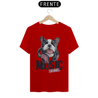 Nome do produto Camiseta Music and Dog