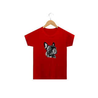 Nome do produto Camiseta Infantil Bulldog Francês Pintura Digital