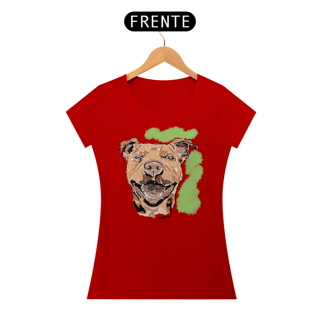Nome do produto Baby Look Pitbull Pintura Digital