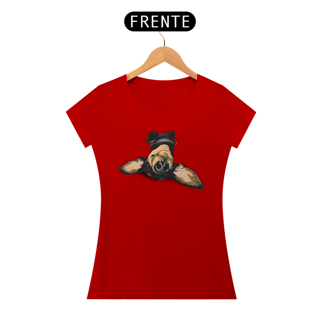Nome do produto Baby Look Dachshund de Cabeça para Baixo