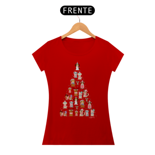 Nome do produto Baby Look Cachorro Árvore de Natal