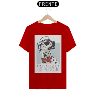 Nome do produto Camiseta Dálmata de Chapéu e Gravatinha Borboleta