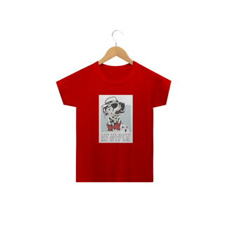 Nome do produto Camiseta Infantil Dálmata de Chapéu e Gravatinha Borboleta