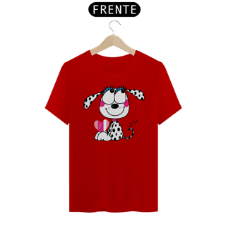 Nome do produto Camiseta Dálmata Filhote Segurando um Coração