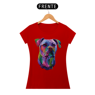 Nome do produto Baby Look Pitbull Pop Art