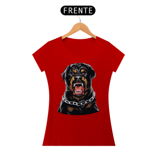 Nome do produto Baby Look Rottweiler com Cara de Bravo