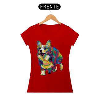 Nome do produto Baby Look Welsh Corgi Pop Art