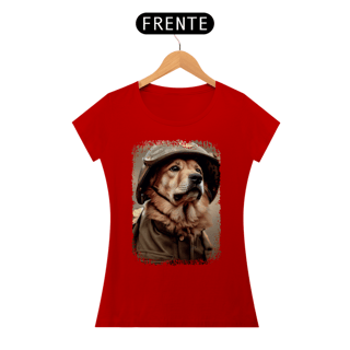 Nome do produto Baby Look Cachorro Militar