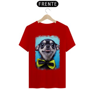 Nome do produto Camiseta Chihuahua Preto de Gravatinha