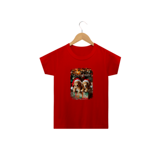 Camiseta Infantil Golden Presente de Natal