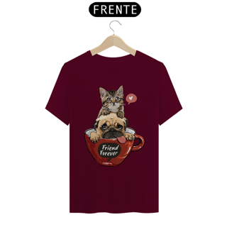 Nome do produto Camiseta Gato e Cachorro - Friend Forever